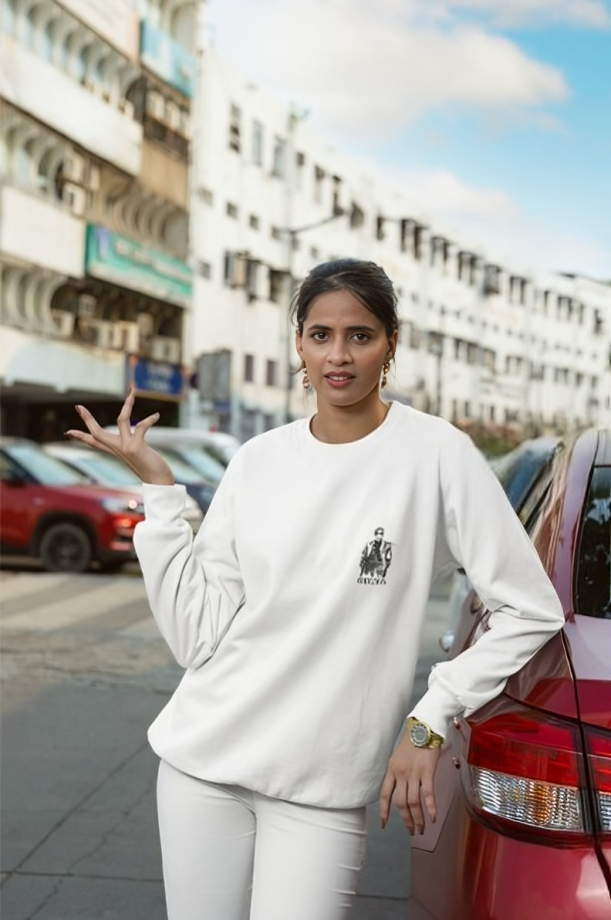 GENTLEMAN : Unisex Oversized Sweatshirt With Backprint